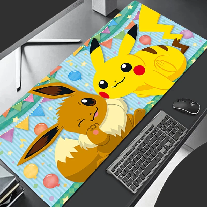 

Boys Table Mat Leather Mouse Pad Large Gaming Accessories Computer Gamer Pokemon Pikachu Mouse Pad Mat Desk Big Mousepad Gifts