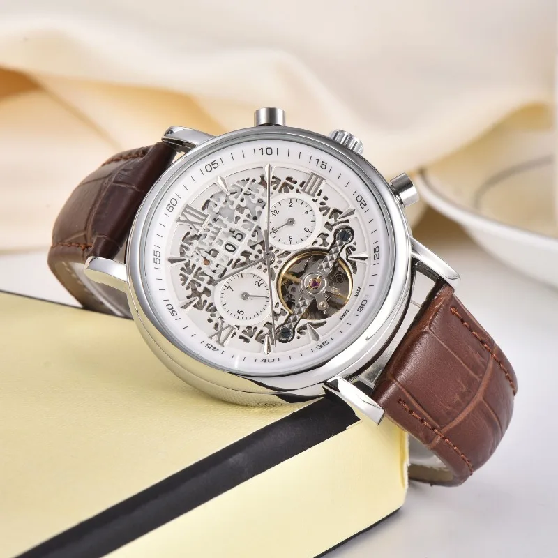 ​2025 Men's Automatic Mechanical Watch Stainless Steel Band Sapphire Crystal Waterproof Business Casual Luminous Self-Winding