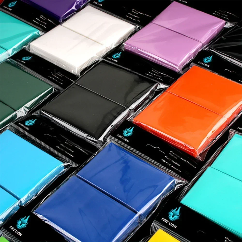 100 قطعة 66x91 مللي متر حافظة بطاقات مناسبة تمامًا للأكمام الداخلية مثالية لغطاء بطاقة التداول ذات الأكمام المزدوجة مع بطاقات ألعاب MTG TCG