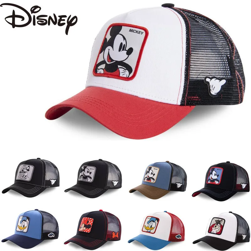 

Disney Baseball Cap Anime Figure Minnie Mickey Men's and Women's Baseball Caps Summer Sun Visor Hat Apparel Accessories Gift