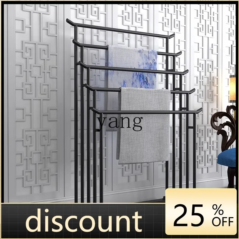 LMM solid wood scarf rack floor-to-ceiling multi-layer Chinese display rack