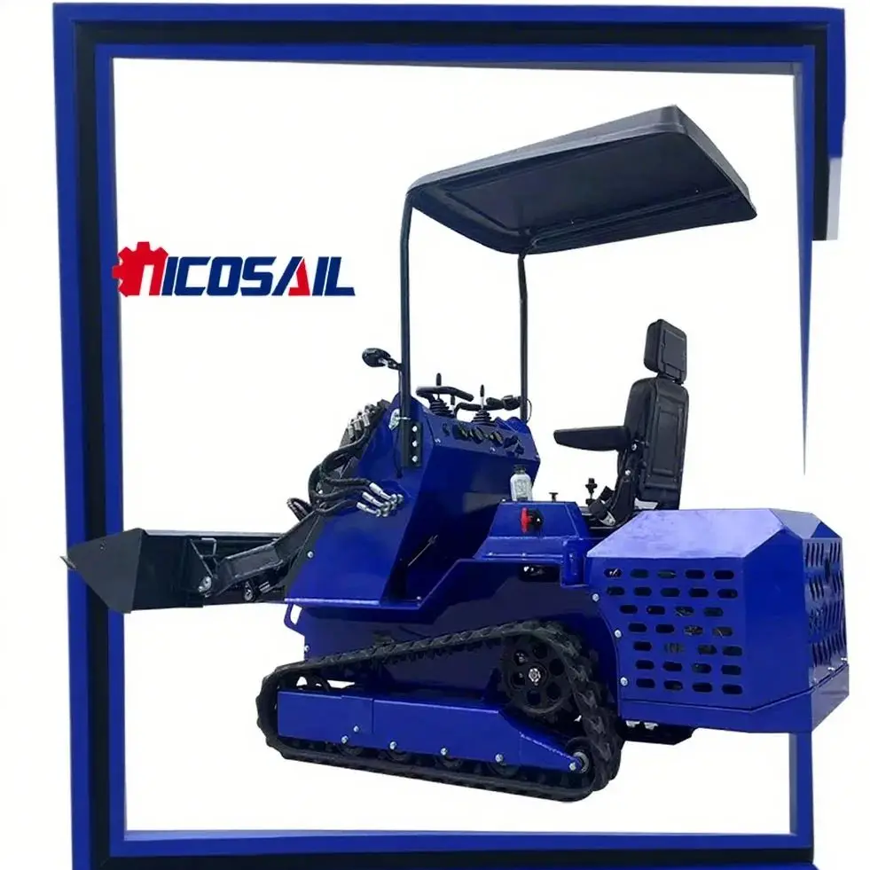

Customized Car Style Small Skid Steer Loader Multifunctional Tools Included Hot Selling Compact Loader for Various Applications