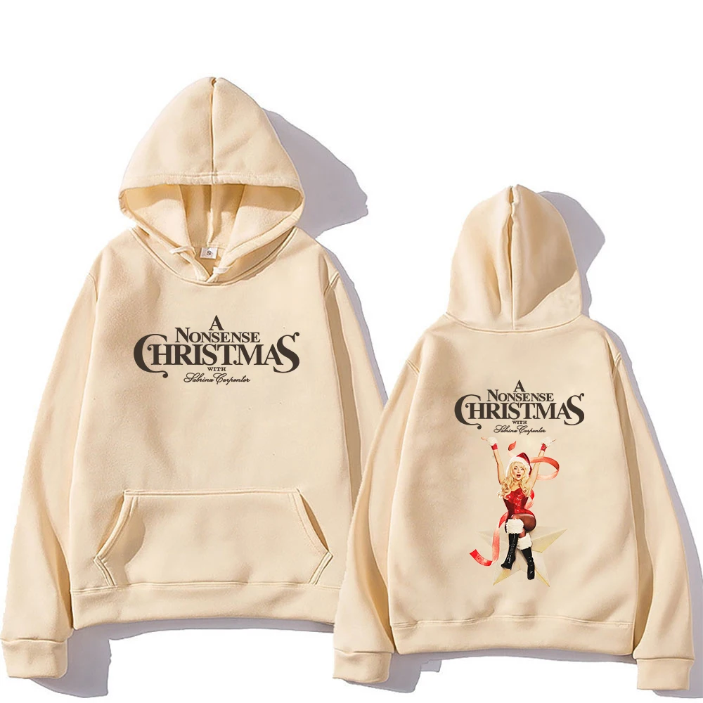 A Nonsense Christmas with Sabrina Carpenter Hoodie Men/women Hoodies Harajuku Aesthetic Unisex Winter Fleece Pullover Sweatshirt