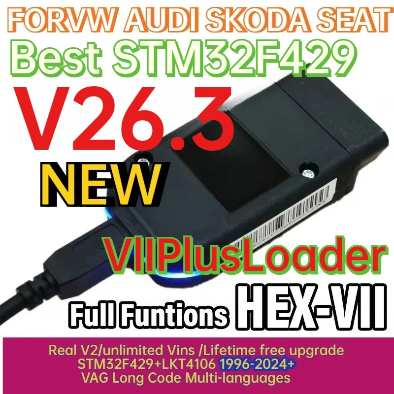 NEWBest V26.3 HEX Real V2 Support STM32F429 Chip VET6 Latest Online Update  VGT6 Unlimited Multilingual 2026+ Diagnostic Tool
