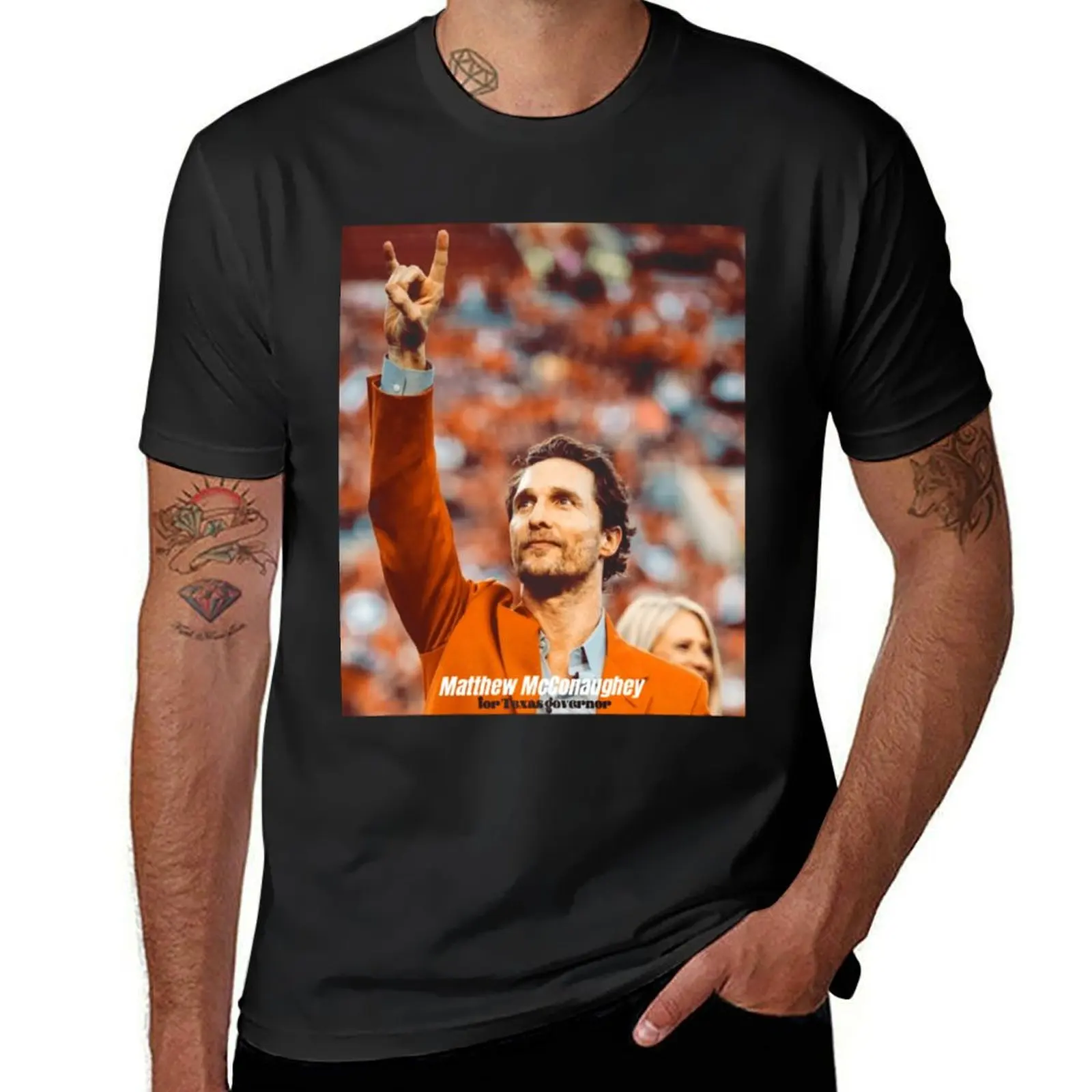 Matthew McConaughey For Texas Goernor T-Shirt plus sizes new edition summer clothes sublime slim fit t shirts for men