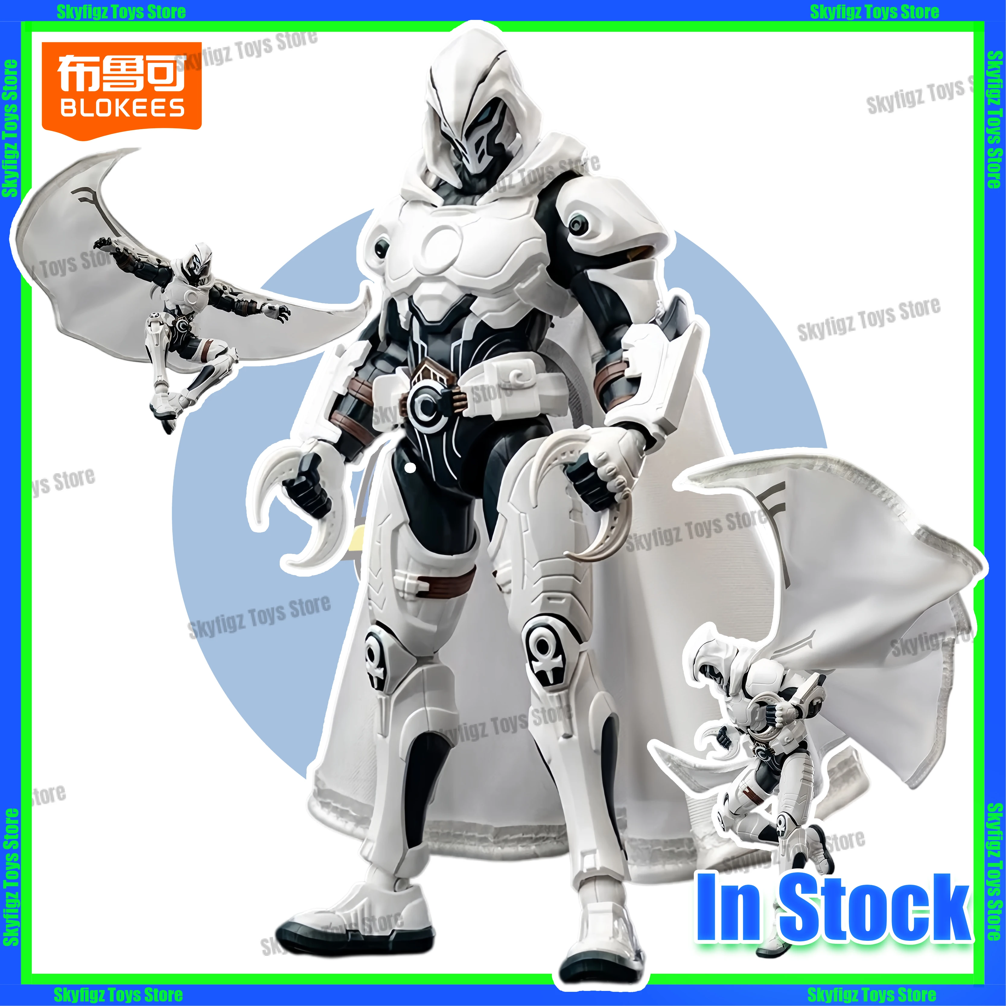 En Stock, Nuevo, Blokees Marvel Brawl, Moon Knight, Rocket Raccoon, Venom, Figura de Ensamblaje, Juguete Articulado, Regalo