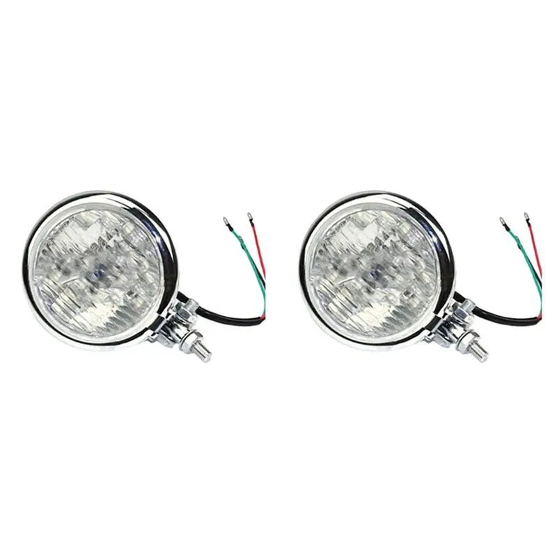 AB56-2Pcs 4.5 Inch Motorcycle Headlights LED Retrofit Headlights For Sportster Cafe Racer Chopper Bobber