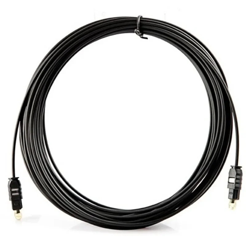 Digital Optical Audio Cable Adapter 5m/8m/10m/15m Fiber Optic Toslink Audio Cable PVC Fiber Audio Cord for Blueray PS3 XBOX DVD