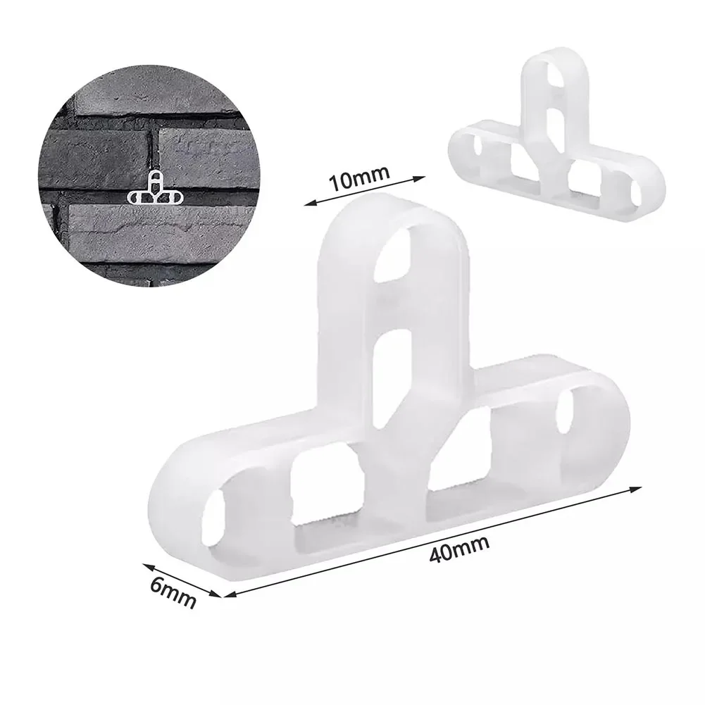 100PCS Multipurpose 10mm Brick Wall And Deck Board Spacers For Leveling Systems Plastic Brick Wall And Deck Board Spacers  Tools
