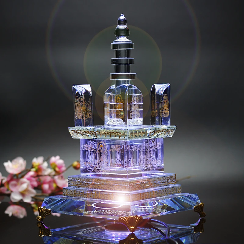 

crystal glazed light large crystal desktop ornament