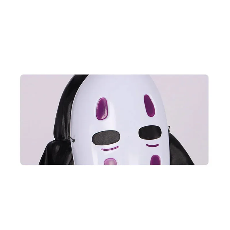 새로운 일본 얼굴없는 남성 역할 놀이 의상 남성과 여성 모두에게 적합 할로윈 애니메이션 카니발 파티 성인 의상 Inc