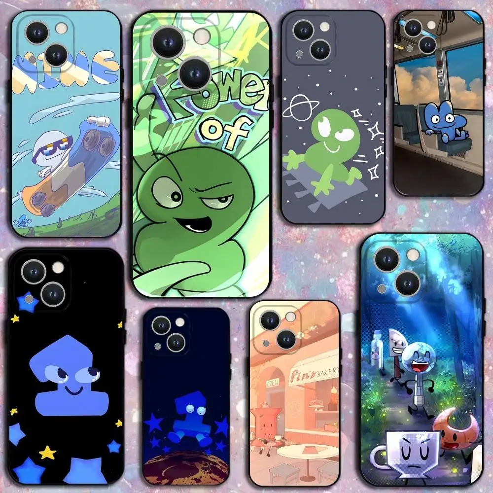 

Bfdi Battle For Dream Island Phone Case For iPhone 17,16,15,14,13,12,Plus,Pro Max,XS,X,XR,SE,Mini,8,7,Soft Silicone Black Cover
