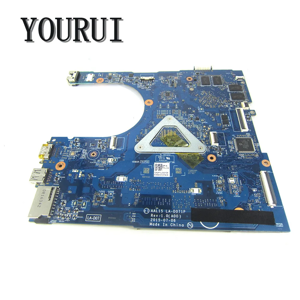 CN-0F1J0W For Dell Inspiron 15 5559 Laptop motherboard with I7-6500U CPU and 4GB GPU LA-D071P Mainboard