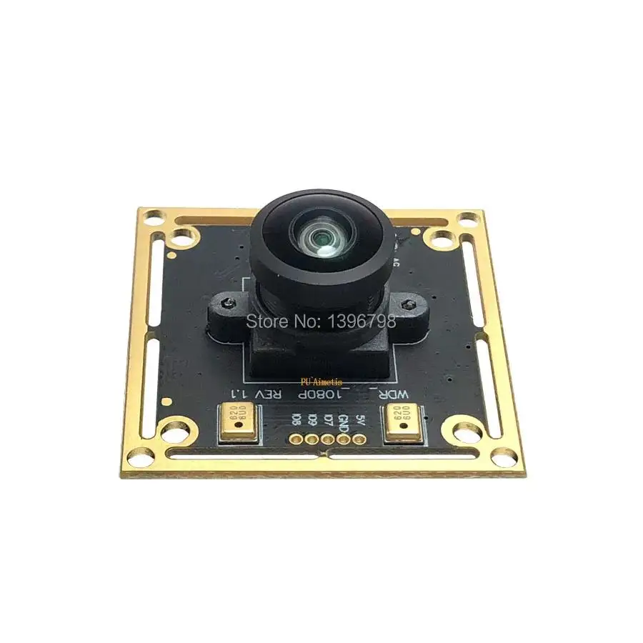 HD 2MP Fsheye Panorama 200° Wide-Angle OTG UVC 1080P Webcam Backlight Shooting Wide Dynamic USB Camera Module Linux Audio