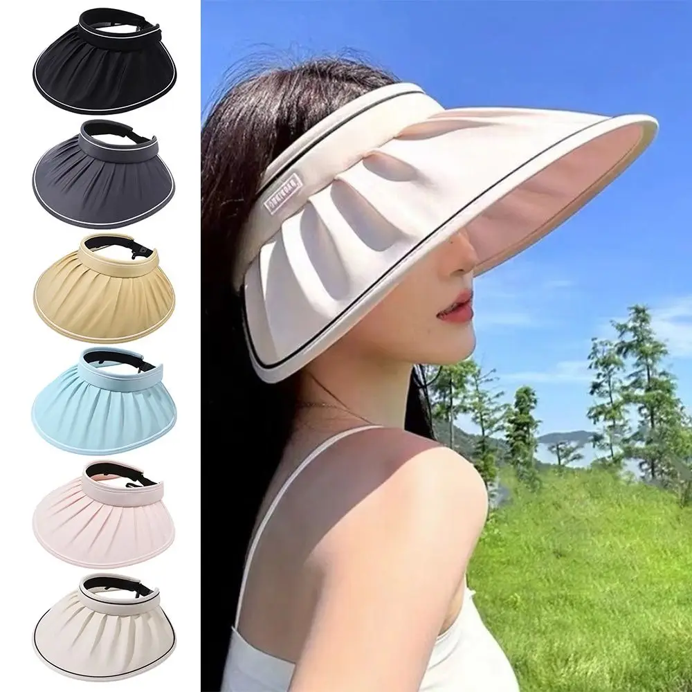 جديد كبير حافة فارغة قبعة الشمس طوي UPF 50 + قبعة واقية من الشمس الأشعة فوق البنفسجية حماية الشمس حماية ظلة قبعة