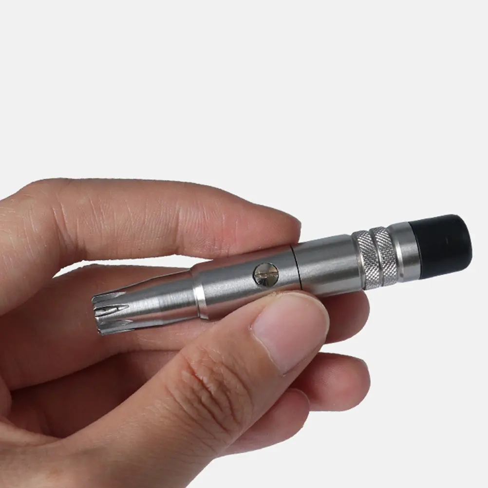 

1Pcs Nose Hair Trimmer Manual Vibrissa Trimmer Silver Efficient Safe Design Waterproof for Precise Nose Hair Cleaning Trimming