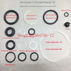 Herramienta de reparación de 3 toneladas, accesorios de conector, anillo de sellado de aceite, accesorios pequeños, junta tórica, Kit de reparación de conector Horizontal, 1 ud.