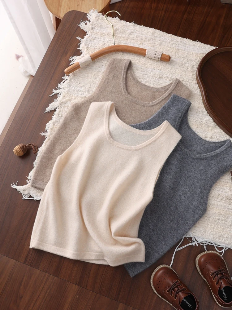 

Autumn Winter Children Cashmere Sweater Vest Boy Girl Sleeveless Pullover 100% Cashmere Knitwear Kids O-neck Waistcoat Soft Tops