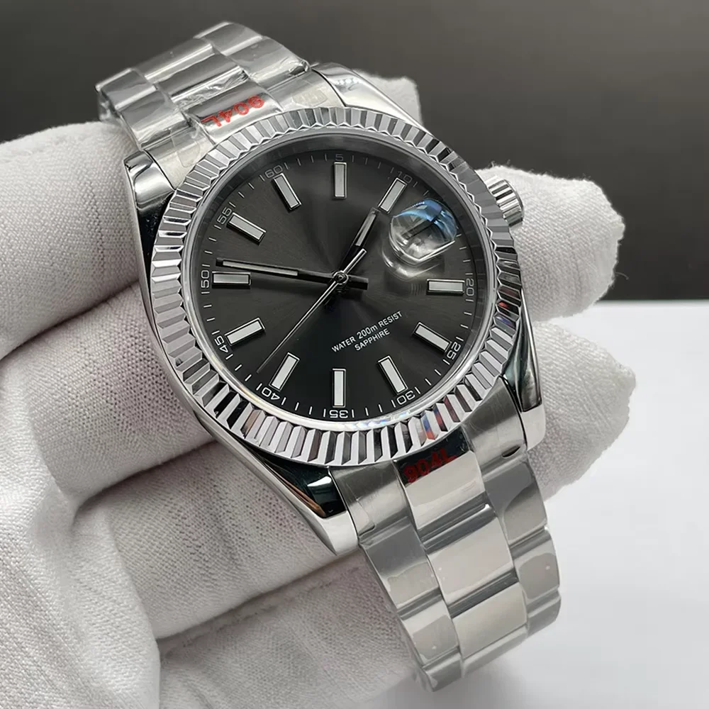 2025 أفضل ساعات أوتوماتيكية للرجال ساعات المعصم الميكانيكية الأعمال الياقوت مقاوم للماء الفولاذ المقاوم للصدأ الاتصال الهاتفي الأسود الأزرق