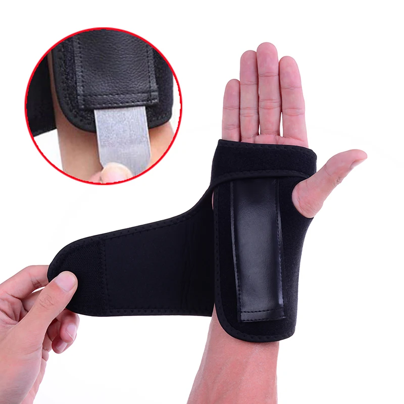 1Pc Wristband Hand Wrist Guard Support Brace Splint Carpal Tunnel Arthritis Sprain Right/Left Gym Strap Pain Relief Wrap Bandage