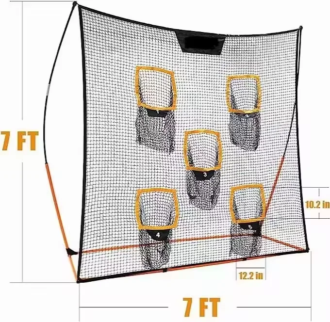 1 entraînement lancer cible pratique avec 5 cibles lancer filet but de football filet de Baseball 2025