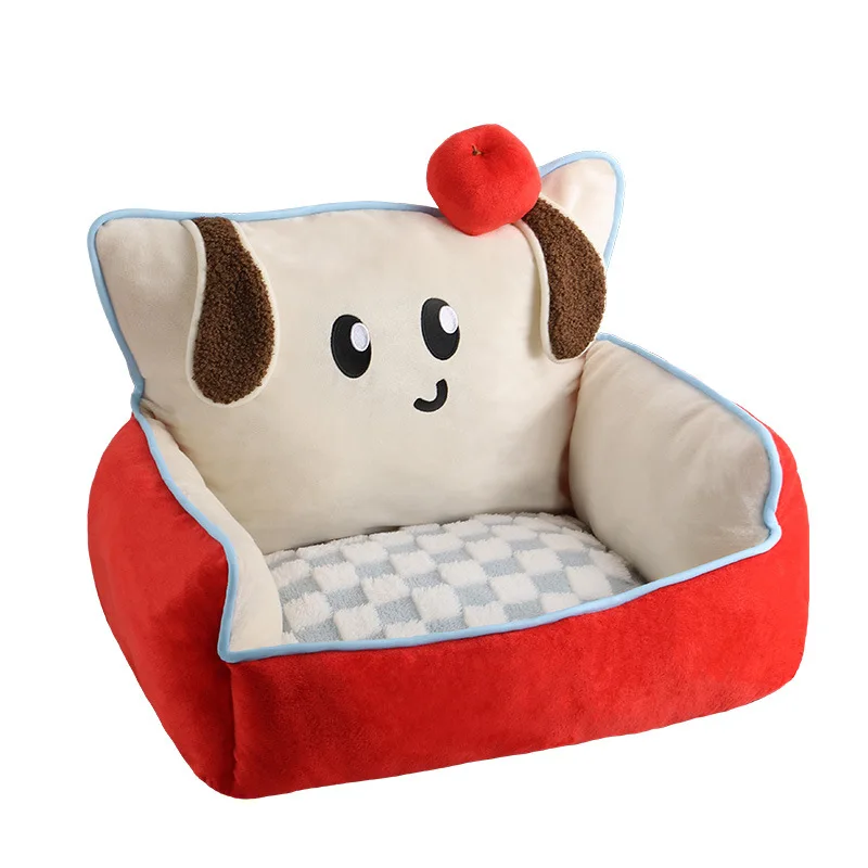Cama sofá cálida para gatos de interior, desmontable y lavable - imagen 5