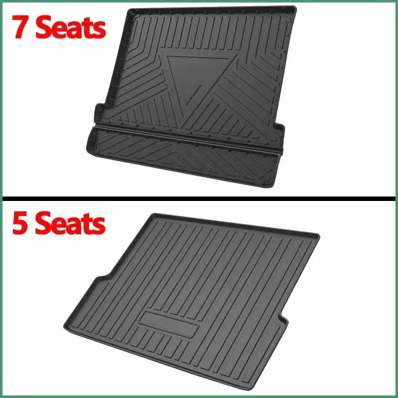 Car Rear Trunk Mat For Great Wall Haval H9 2015-2023 Accessories Storage Box Pad Waterproof Protective Rubber Mats Cargo Liner