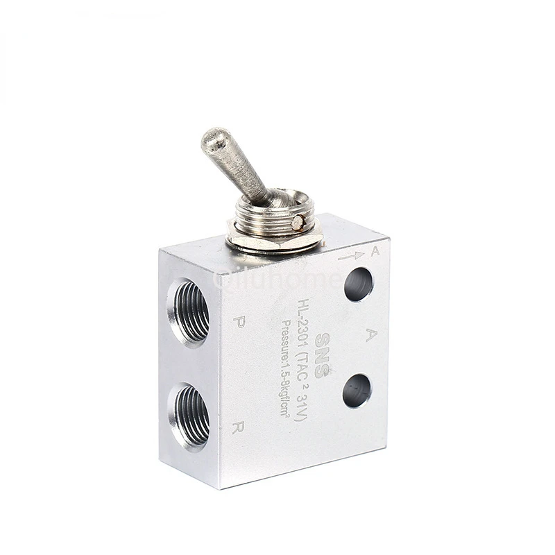 Pneumatic HL Series Mechanical Toggle Switch Oscillating Switch Pneumatic Connector Swing Switch Solenoid Valve