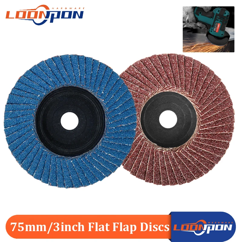 

1-3PCS 75mm Professional Flap Discs Sanding Discs Grinding Wheels Blades For Angle Grinder 80 Grit