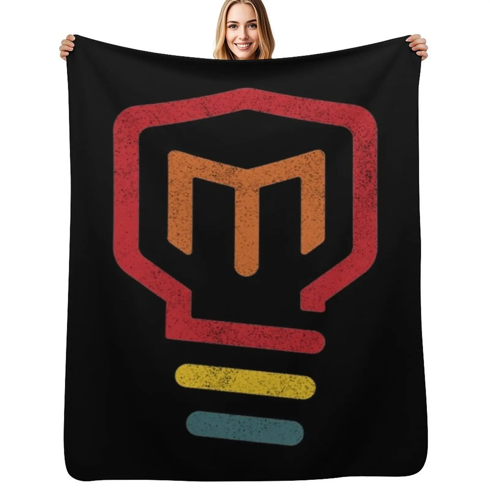 

Mark rober Throw Blanket Shaggy Furry Soft Blanket for Bedroom Living Room