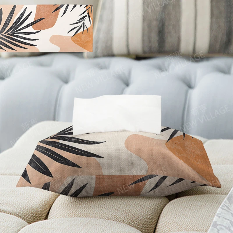 Home decor boho fabric tissue box car tissue holder tissue cover box Textiles cloth storage tissue bag nordic wipes dispenser