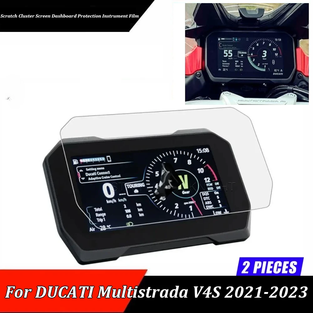 Motorcycle Scratch Cluster Screen Dashboard Protection Instrument Film For Ducati Multistrada V4 Pikes Peak v4S Sport 2021