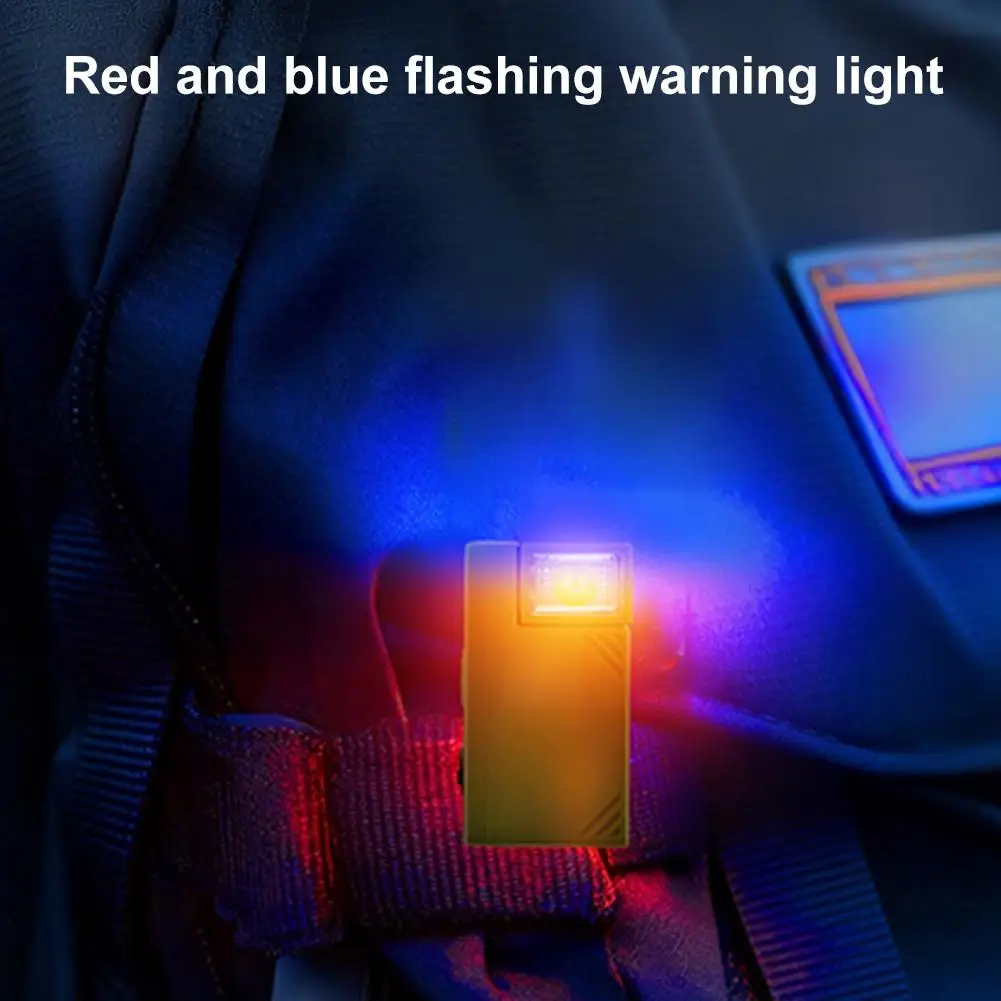 C9 Portable Mini Flashlight Ajustable-angle USB Rechargeable Multifunctional Flashlights Outdoor Red and Blue Warning Work Light