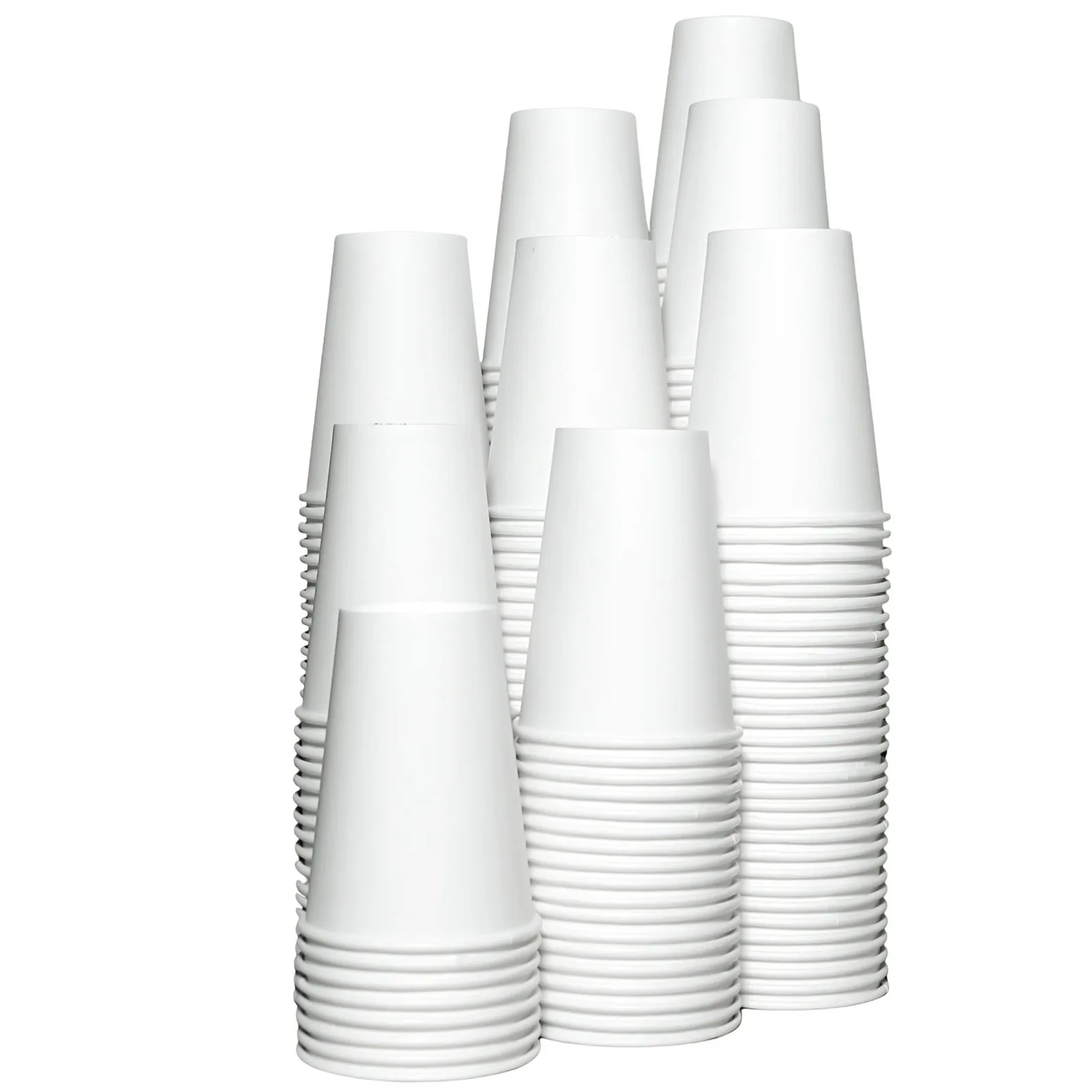 50-1000pcs Disposable Cups White Thicken Durable Cups For Hot And Cold Drinks Household Party Office Coffee Cup