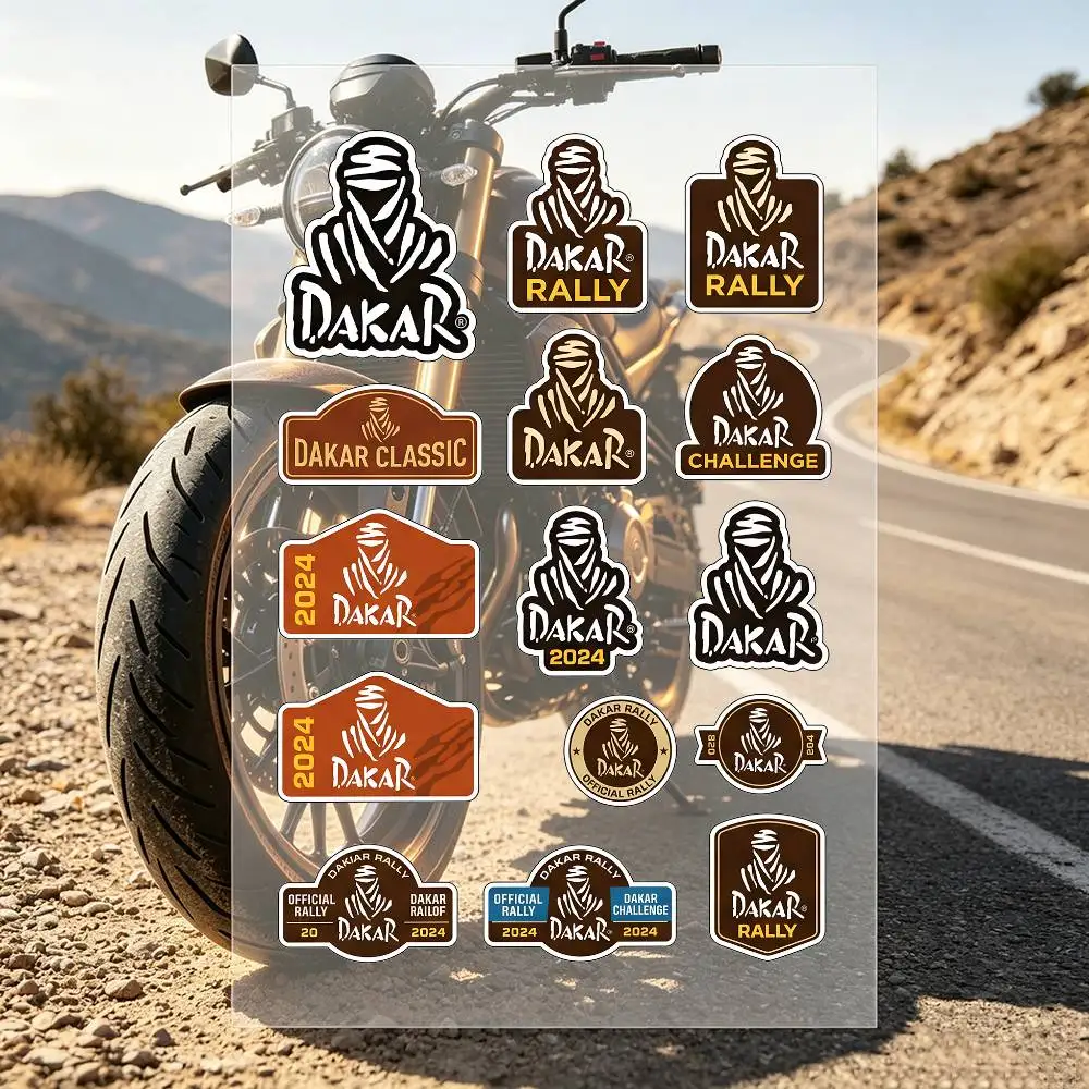 D-Dakar R-Rally Motorcycle Stickers Car Body Vinyl Stickers Laptop Wall Decals Car Modification Accessories