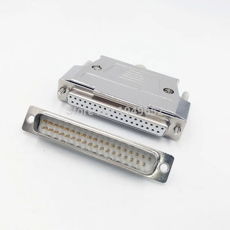 DB37 Parallel Port VGA Data Connector 37Pin 2 Row Metal Case Matel VGA Connector for Electronics