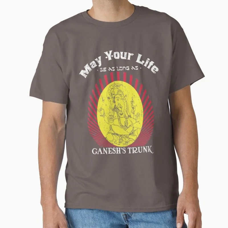 May Lord Ganesh Give You An Answer For Every Prayer Gift t shirt for man Large size Tops S-6XL 100% cotton Clothes
