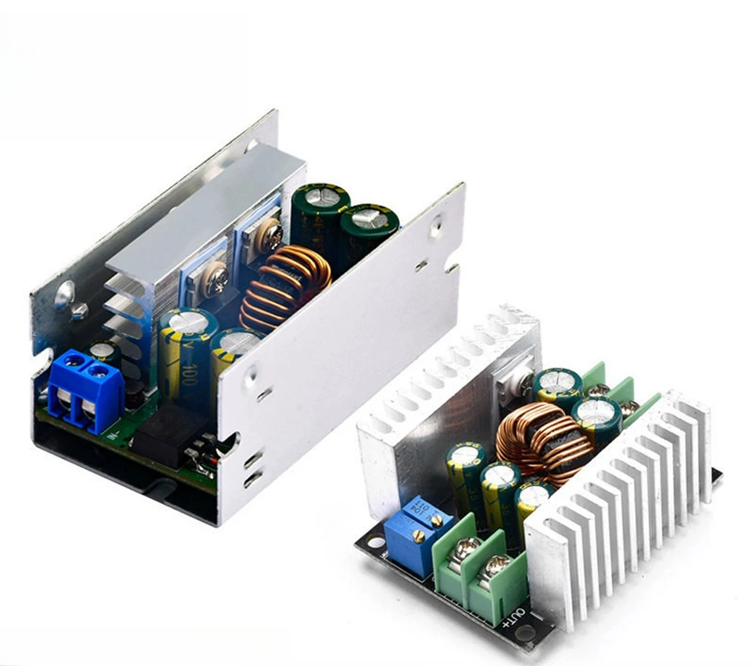 2PCS15A 200W DC-DC Buck Converter Adjustable Step Down Module Input 8-60V Multiple Output 3V~24V Power Supply Board