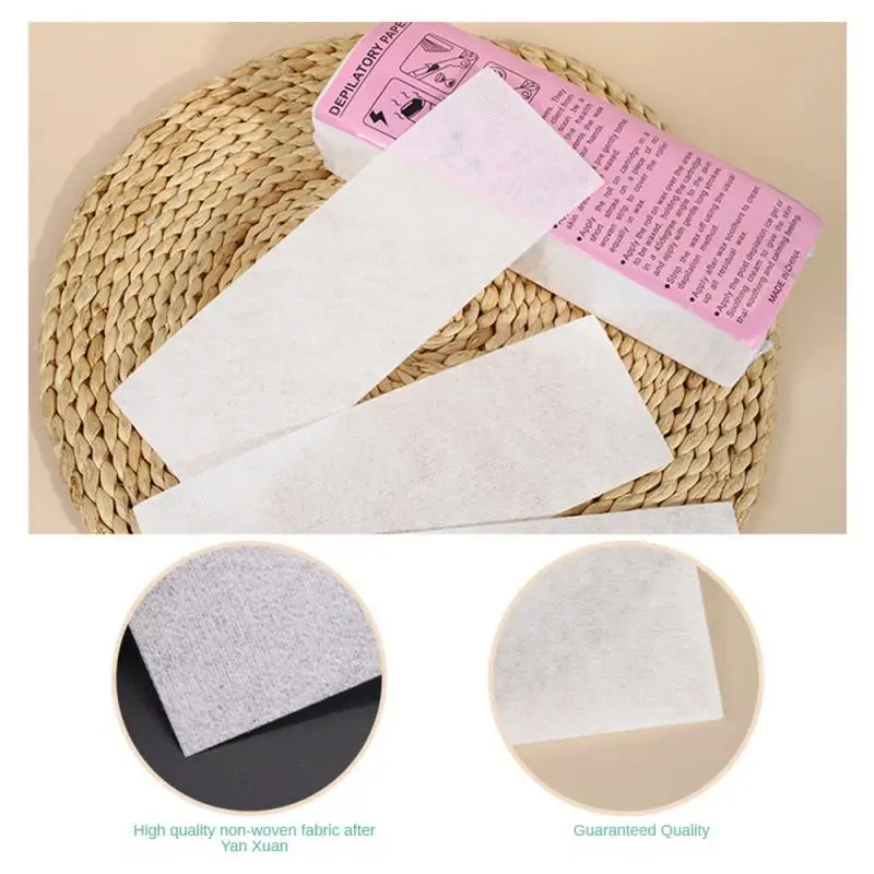 Professional Hair Removal Wax Strips For Summer Depilation Double Sided Non Woven Depilatory Paper For Leg Body Face Tool