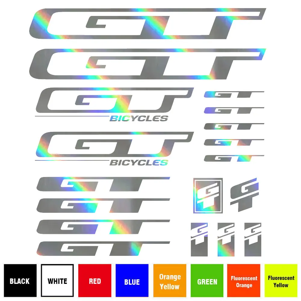 Kit For GT BIKES Vinyl Graphic Bike Frame Stickers Decal Mountain Bicycle Cycling MTB BMX Road Frame