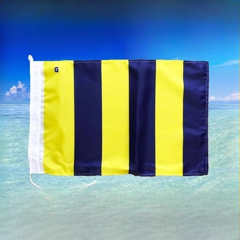 

Международный сигнальный флаг Морской, карантин/пилотационный флаг/QGH/RU1 Пробный 90X70см