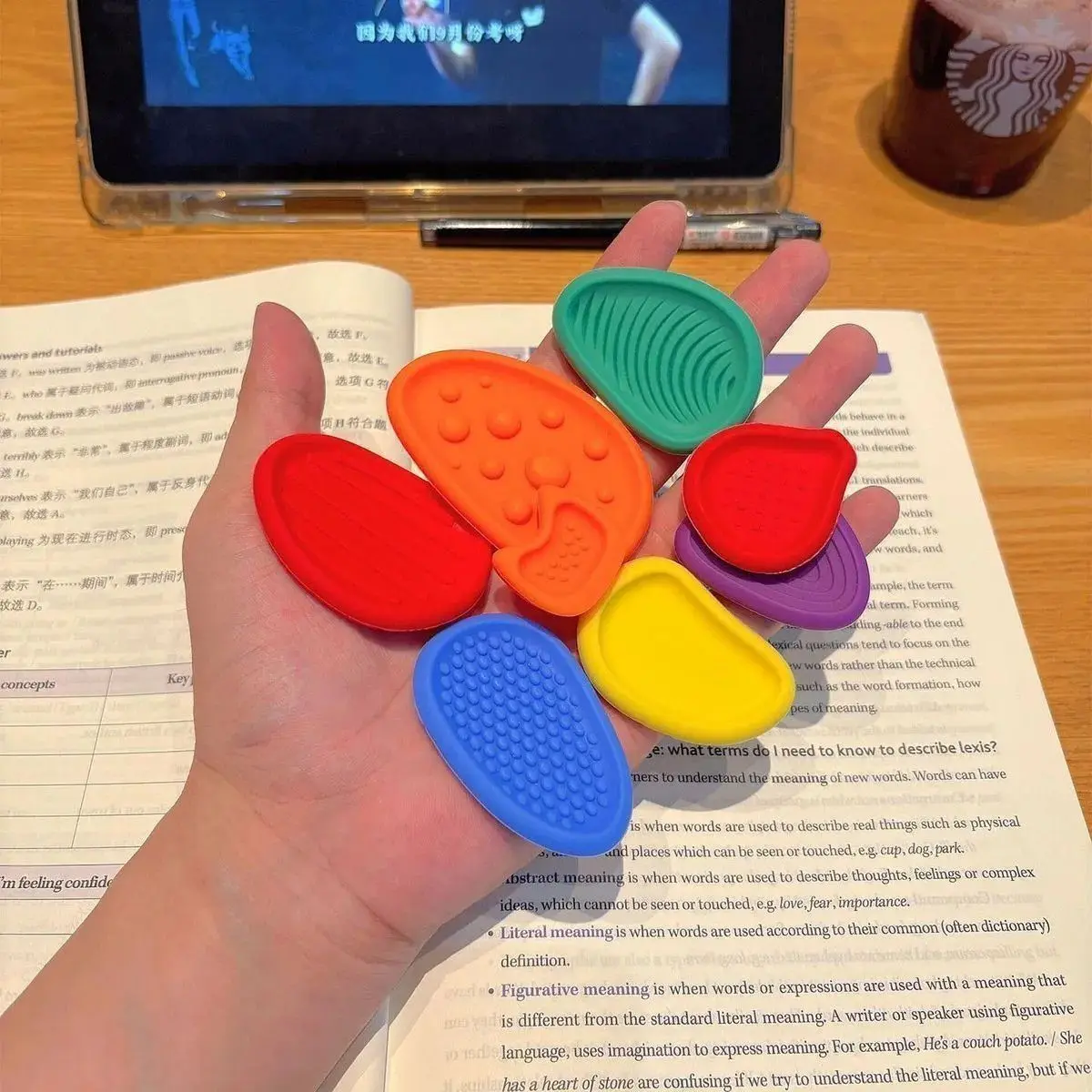 

Portable EDC Creative ADHD Attention Focused Sensory Stone Pocket Toy Tool