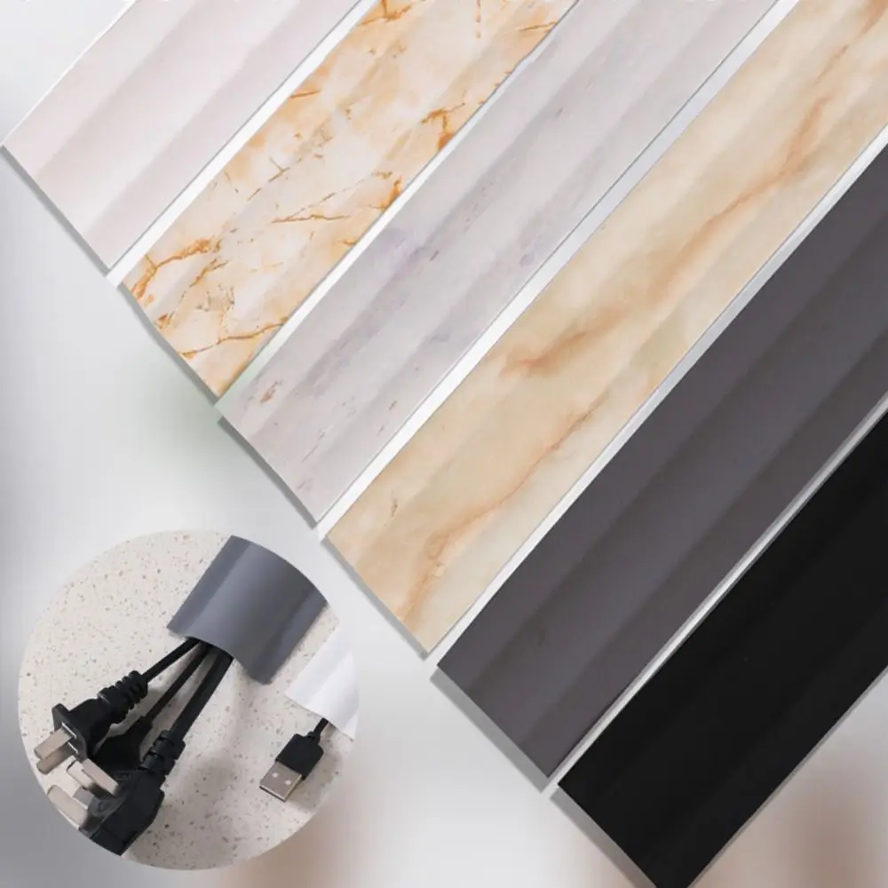 NEW Paintable Cable Concealer Self-Adhesive PVC Electric Wire Slot Mould proof Waterproof Cable Management Home Office