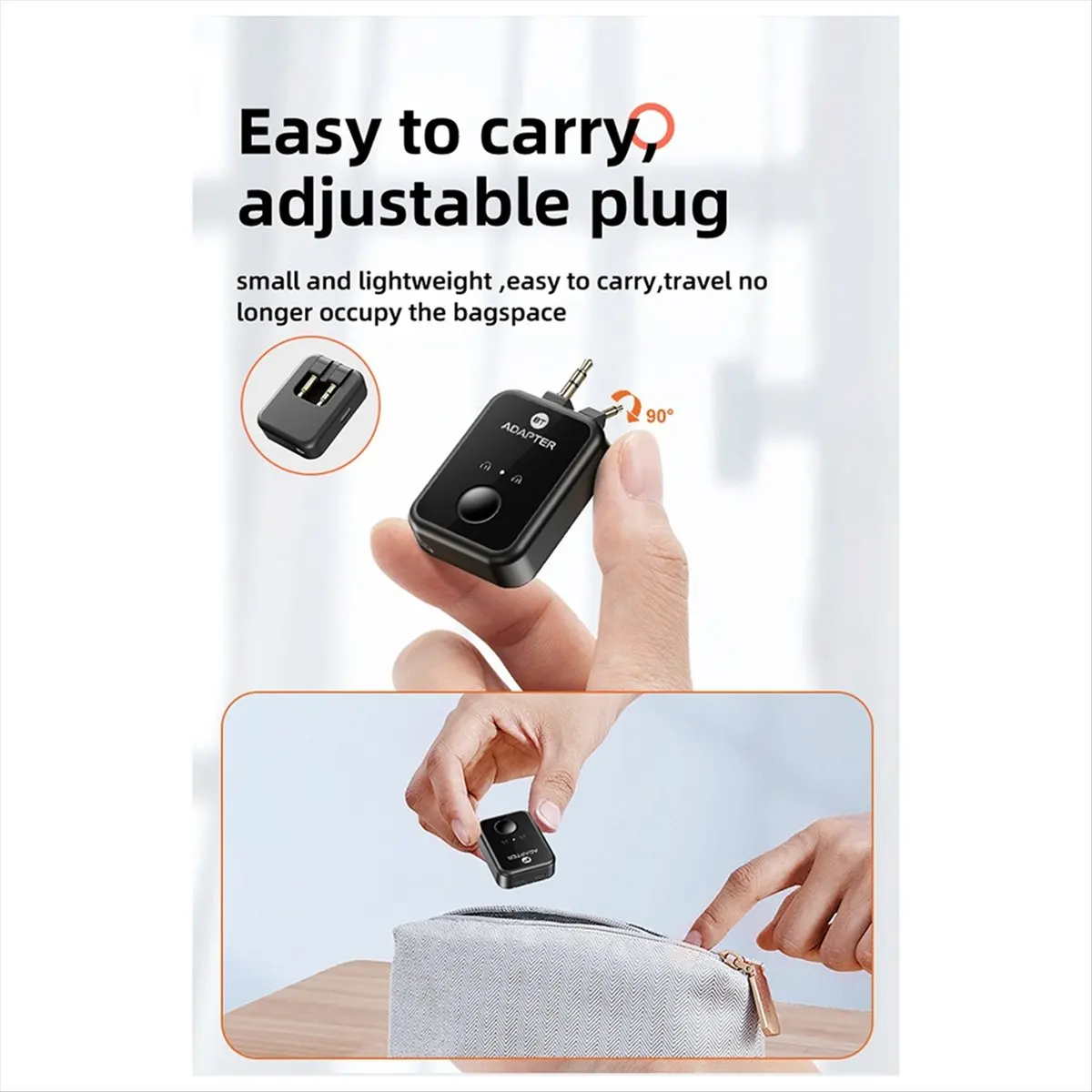 N86R New Bluetooth Launcher Two -in -One 5.3 Non -Destructive Headset Aircraft Plug Audio Conversion Adapter 3.5mm AUX
