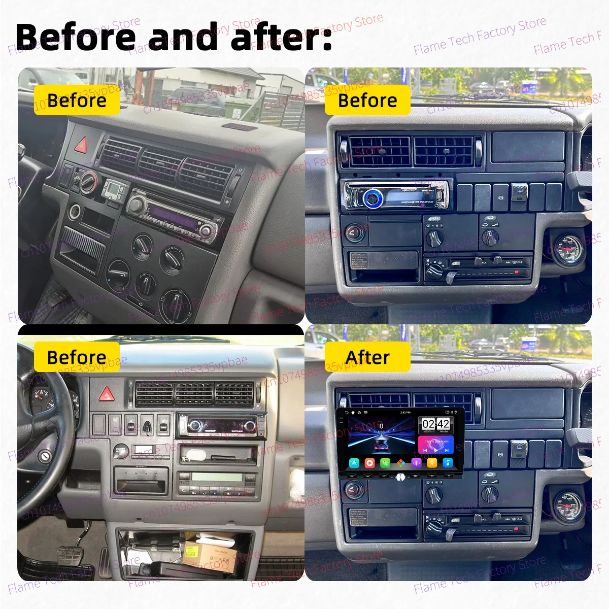 For VW Volkswagen Caravelle 4 Transporter Multivan T4 Vanagon 1990-2003 9