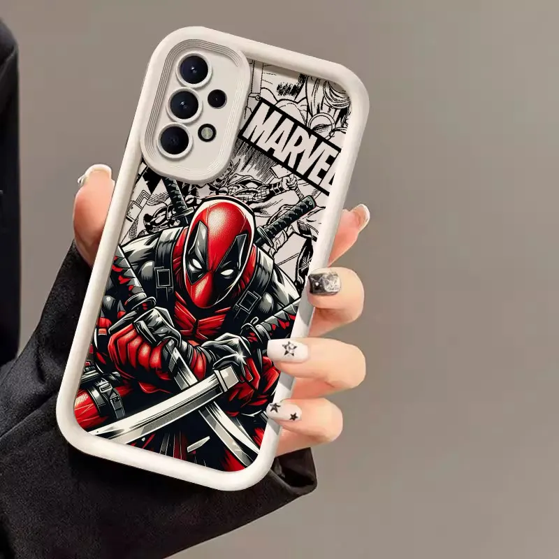 Swordsman Deadpool Marvel Case For Samsung Galaxy A57 A56 5G A37 A36 A17 A07 A26 A16 A06 A55 A52 A14 A73 A34 Soft Silicone Cover view 5
