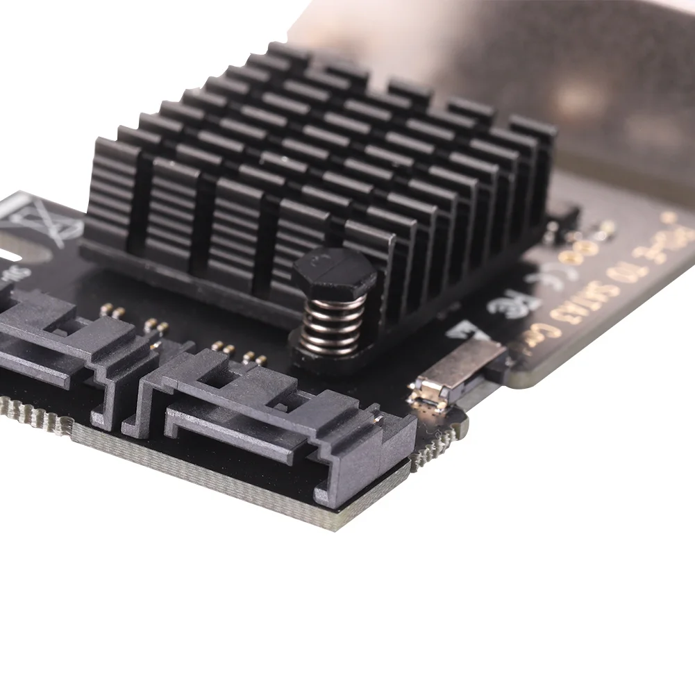 

PCI-E 1x to SATA3.0 2 Port Adapter Riser Card 6Gbps PCI Express Expansion Card Desktop Computer Accessories