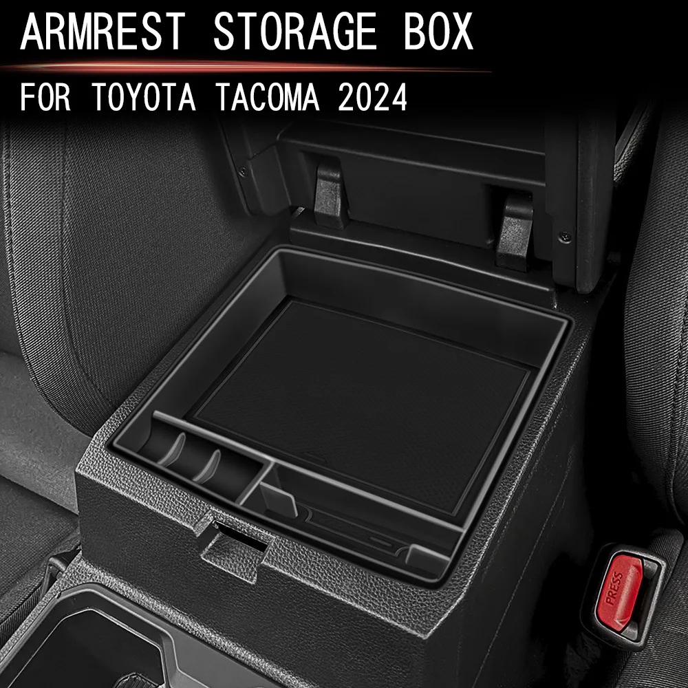 For Toyota Tacoma 2024 Car Armrest Box Storage Box Interior Modification Tacoma 2024 Storage Box Interior