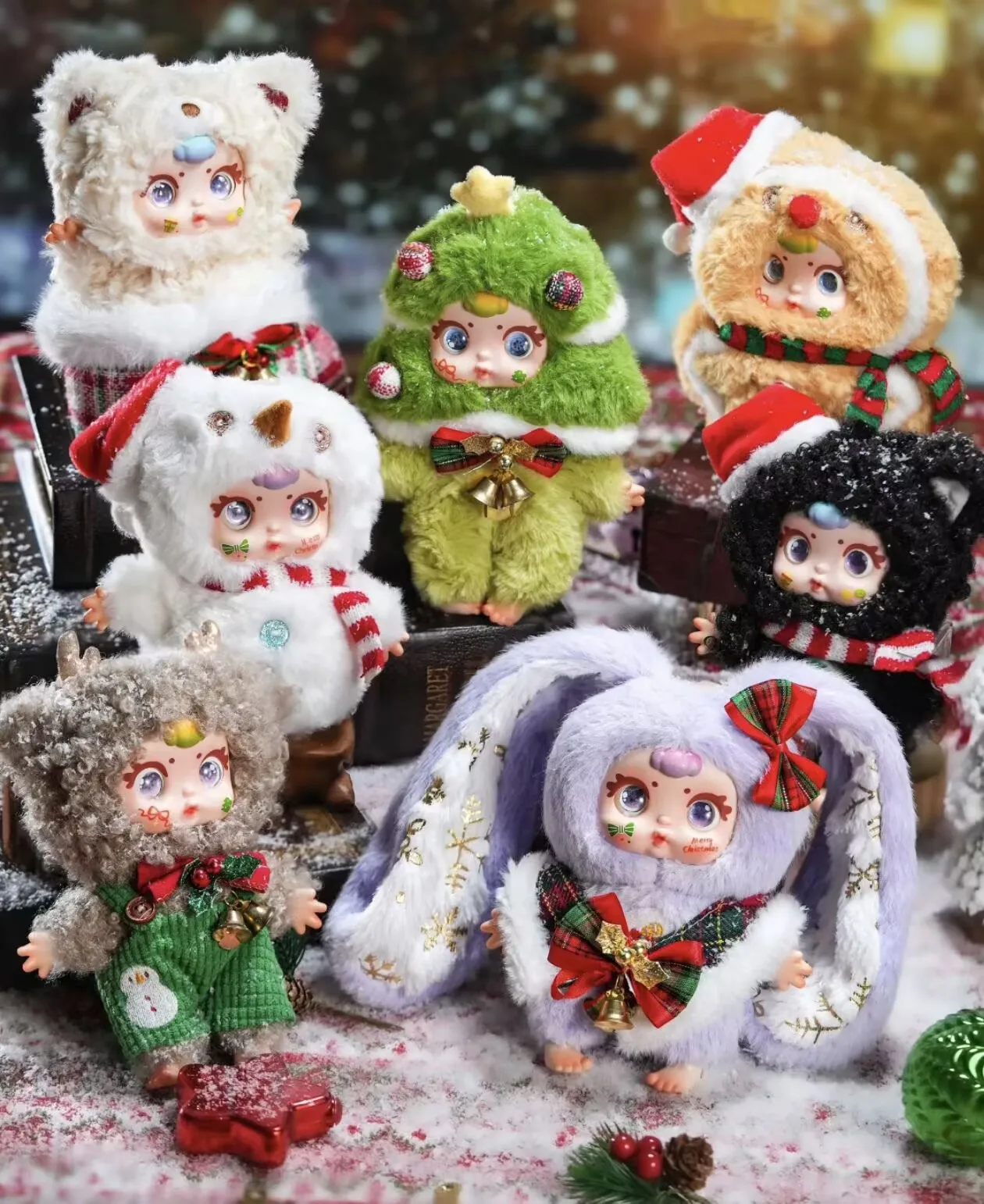 جديد مم الحليب الحلوى عيد الميلاد سلسلة الفينيل لطيف صندوق أعمى لطيف دمية العصرية لعبة حقيبة قلادة المفاتيح صندوق غامض فتاة مفاجأة هدية #2