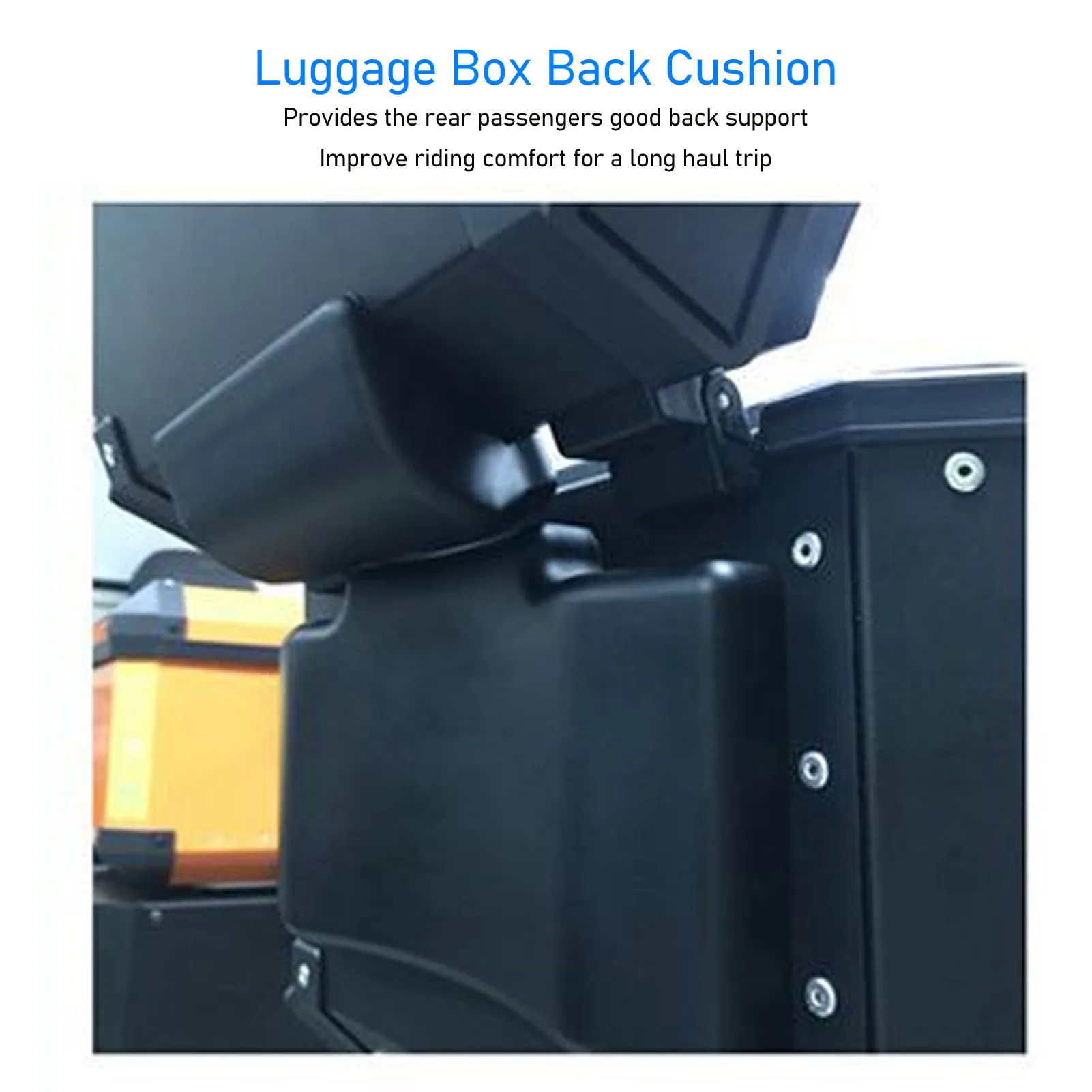 Motorcycle Trunk Back Cushion PU Leather Thickened Luggage Box Backrest Comfortable Damping Pad For Motorbike image 6